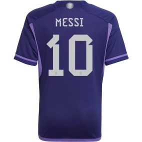 Seconda Maglia Argentina Mondiali 2022 Lionel Messi 10
